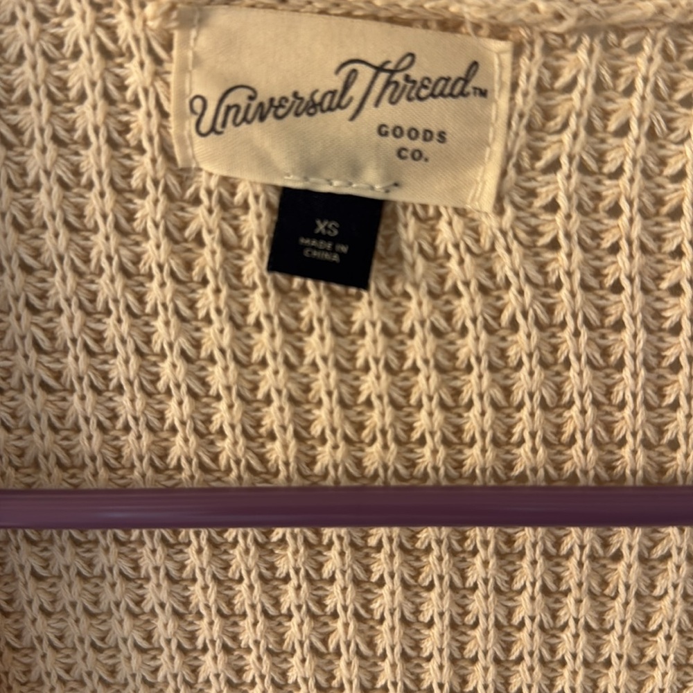Universal Thread Cream Cardigan Sweater - Picture 2 of 3